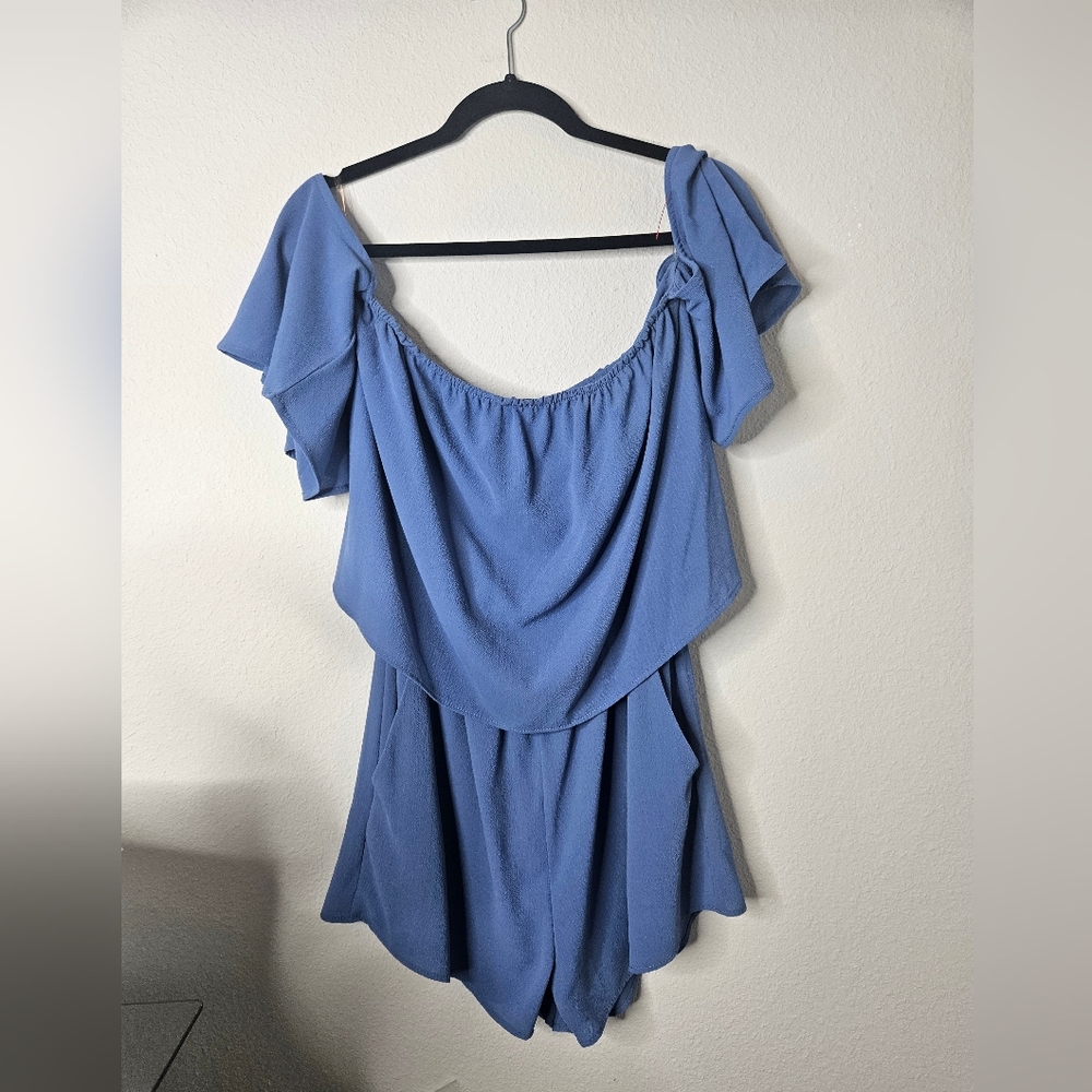 Charisma Sky Blue Romper